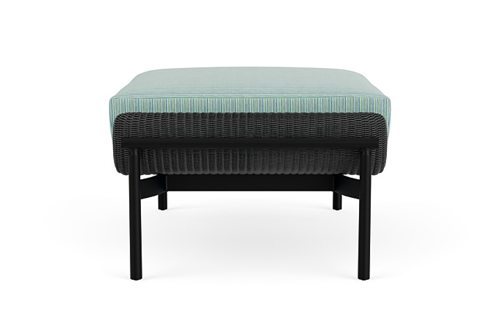 Lloyd Flanders™ Solstice Ottoman  - Charcoal, Ebony