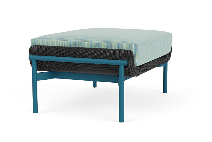 Lloyd Flanders™ Solstice Ottoman  - Charcoal, Peacock