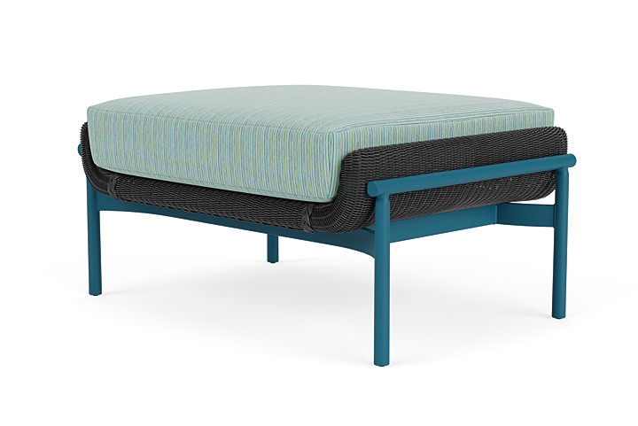 Lloyd Flanders™ Solstice Ottoman  - Charcoal, Peacock