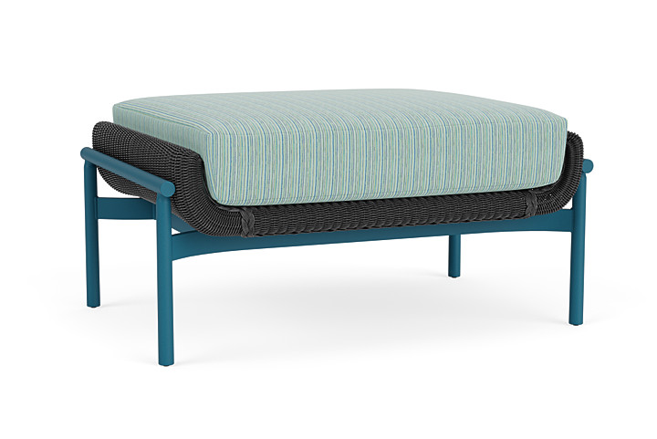 Lloyd Flanders™ Solstice Ottoman  - Charcoal, Peacock