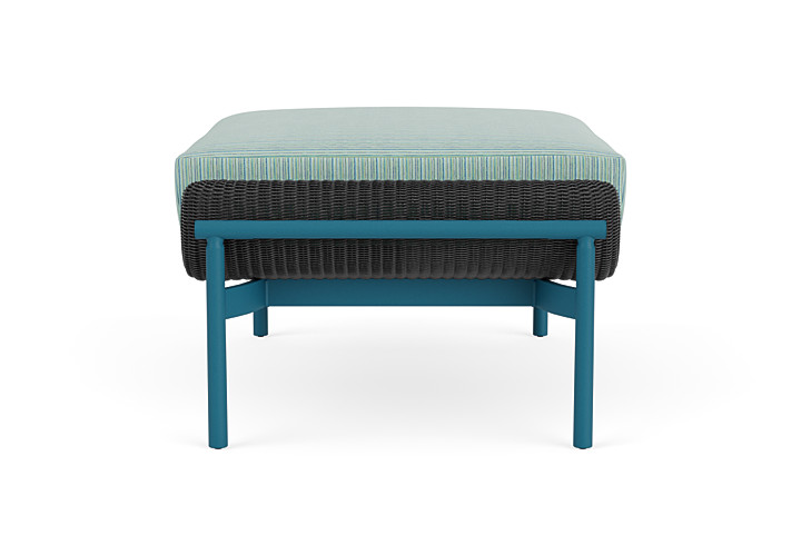 Lloyd Flanders™ Solstice Ottoman  - Charcoal, Peacock