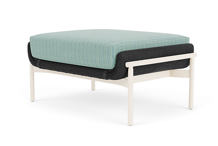 Lloyd Flanders™ Solstice Ottoman  - Charcoal, Ivory