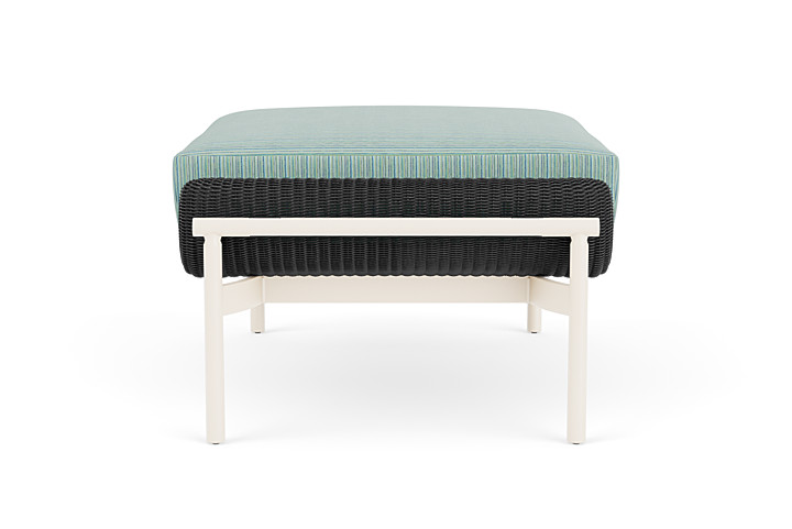 Lloyd Flanders™ Solstice Ottoman  - Charcoal, Ivory