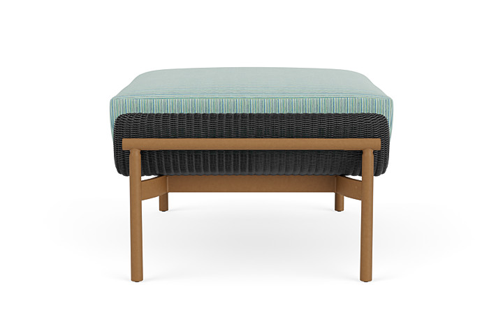 Lloyd Flanders™ Solstice Ottoman  - Charcoal, Hickory