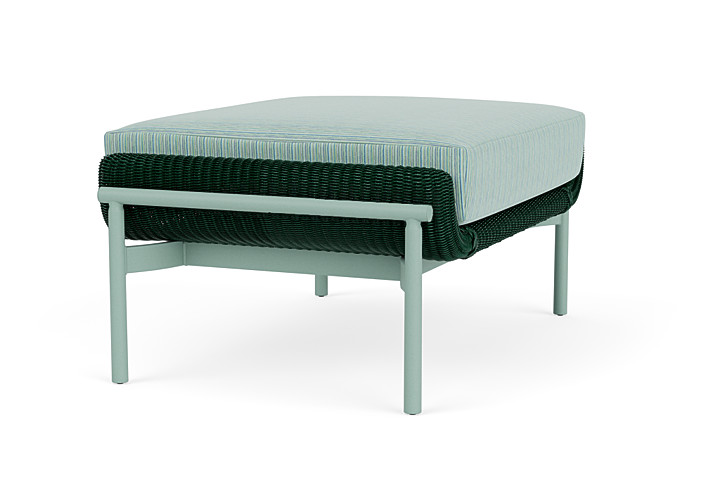 Lloyd Flanders™ Solstice Ottoman  - Woodland, Sea Glass