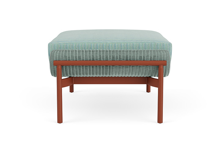 Lloyd Flanders™ Solstice Ottoman  - Sea Glass, Terracotta