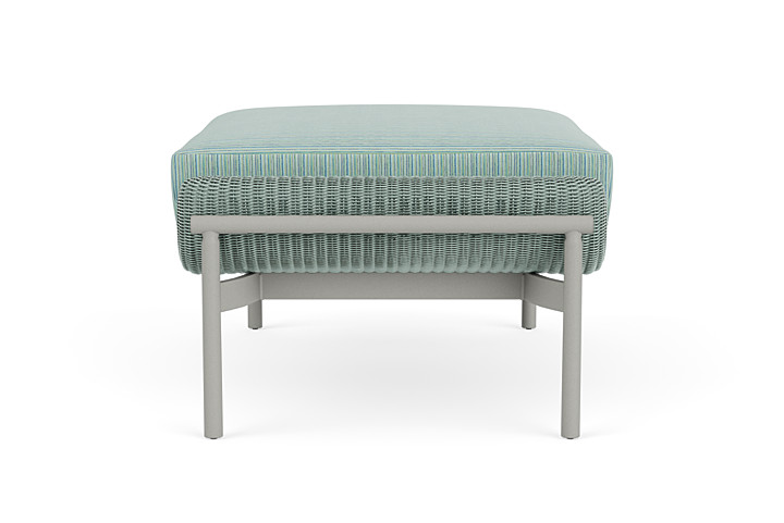 Lloyd Flanders™ Solstice Ottoman  - Sea Glass, Platinum