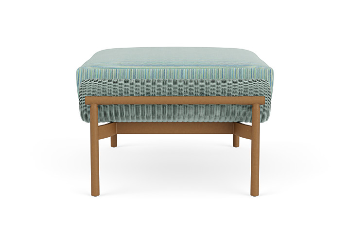 Lloyd Flanders™ Solstice Ottoman  - Sea Glass, Hickory