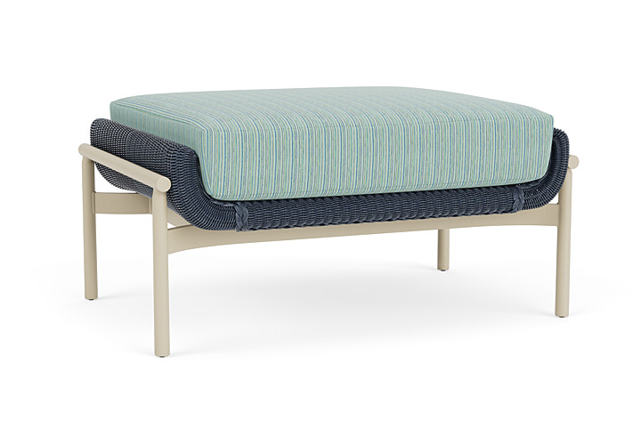 Lloyd Flanders™ Solstice Ottoman  - Denim Blue, Linen