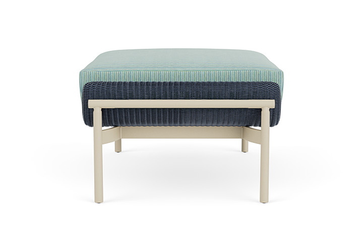 Lloyd Flanders™ Solstice Ottoman  - Denim Blue, Linen