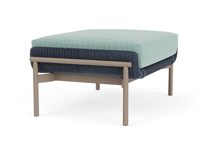 Lloyd Flanders™ Solstice Ottoman  - Denim Blue, French Beige