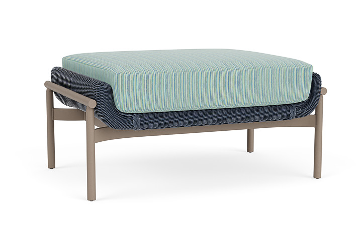 Lloyd Flanders™ Solstice Ottoman  - Denim Blue, French Beige