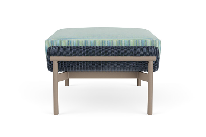 Lloyd Flanders™ Solstice Ottoman  - Denim Blue, French Beige