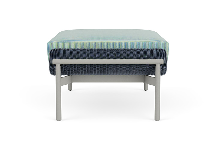 Lloyd Flanders™ Solstice Ottoman  - Denim Blue, Platinum