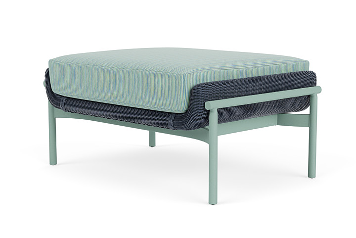 Lloyd Flanders™ Solstice Ottoman  - Denim Blue, Sea Glass