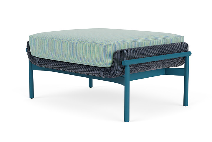 Lloyd Flanders™ Solstice Ottoman  - Denim Blue, Peacock