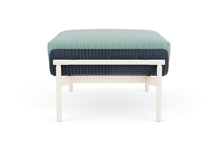 Lloyd Flanders™ Solstice Ottoman  - Denim Blue, Ivory