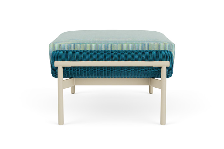 Lloyd Flanders™ Solstice Ottoman  - Peacock, Linen