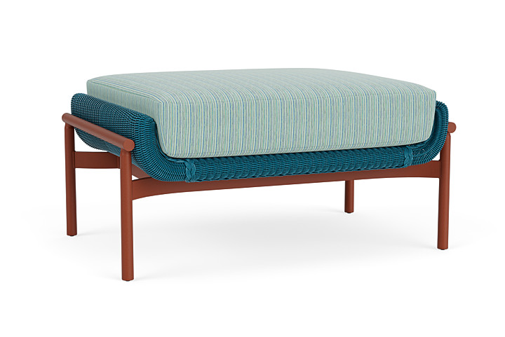 Lloyd Flanders™ Solstice Ottoman  - Peacock, Terracotta