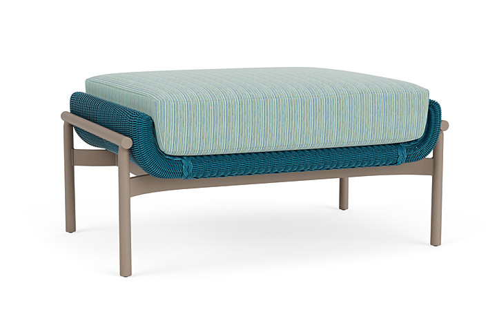 Lloyd Flanders™ Solstice Ottoman  - Peacock, French Beige