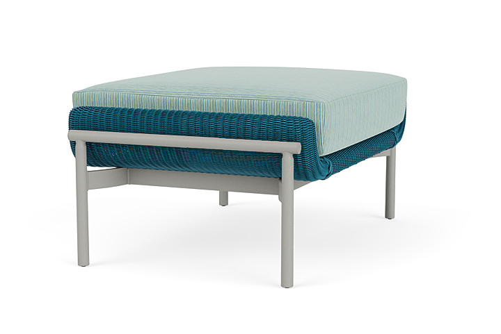 Lloyd Flanders™ Solstice Ottoman  - Peacock, Platinum