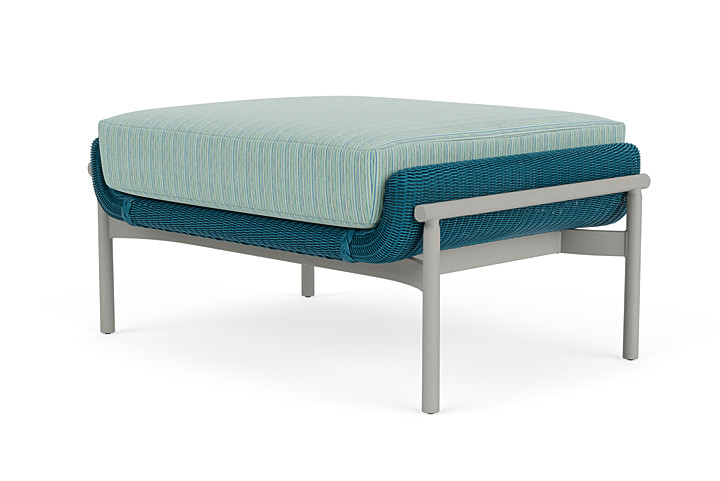 Lloyd Flanders™ Solstice Ottoman  - Peacock, Platinum