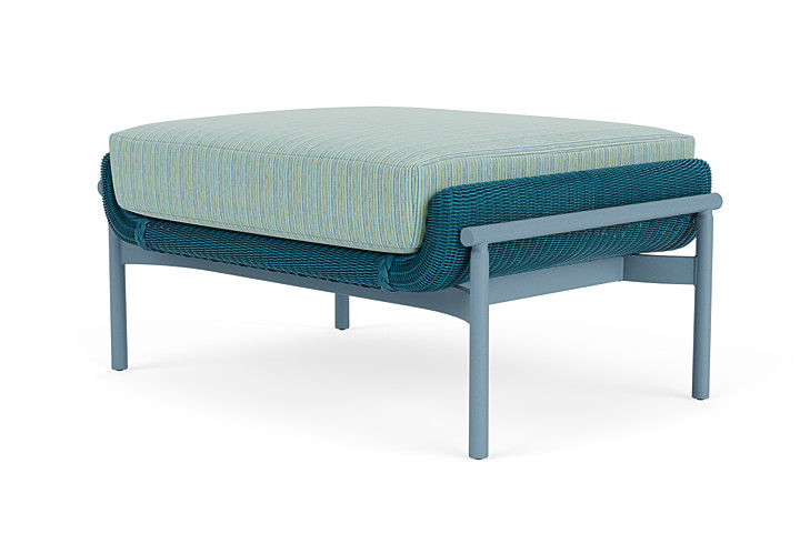 Lloyd Flanders™ Solstice Ottoman  - Peacock, Stillwater