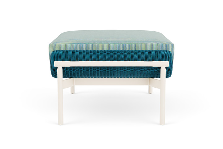 Lloyd Flanders™ Solstice Ottoman  - Peacock, Ivory