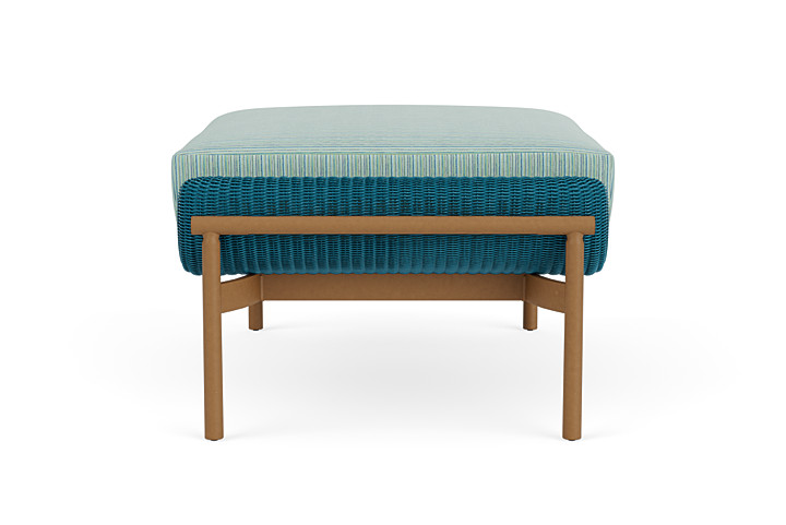 Lloyd Flanders™ Solstice Ottoman  - Peacock, Hickory