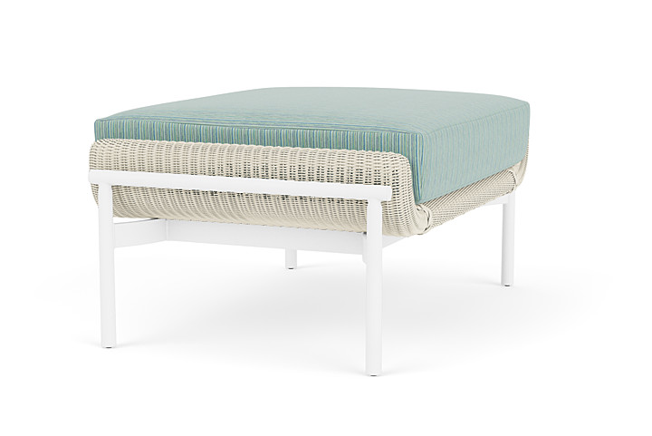 Lloyd Flanders™ Solstice Ottoman  - Ivory, Matte White