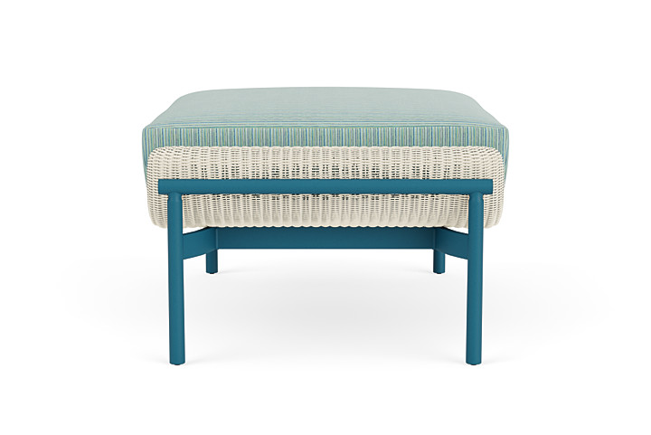 Lloyd Flanders™ Solstice Ottoman  - Ivory, Peacock