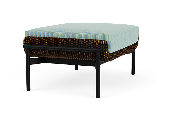 Lloyd Flanders™ Solstice Ottoman  - Mink, Ebony