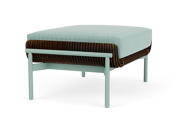 Lloyd Flanders™ Solstice Ottoman  - Mink, Sea Glass