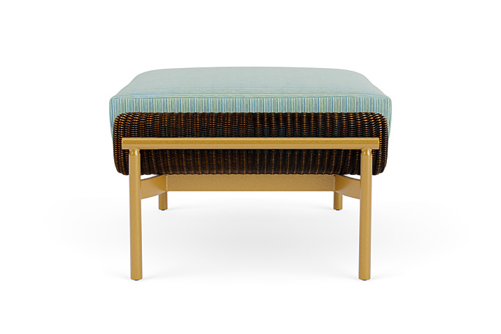 Lloyd Flanders™ Solstice Ottoman  - Mink, Metallic Gold