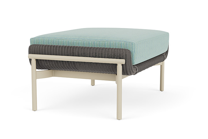 Lloyd Flanders™ Solstice Ottoman  - Pewter, Linen