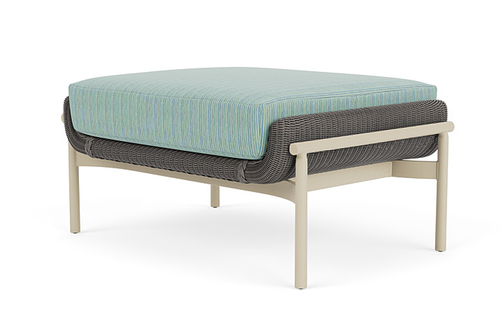 Lloyd Flanders™ Solstice Ottoman  - Pewter, Linen