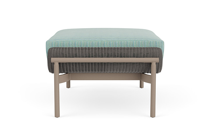 Lloyd Flanders™ Solstice Ottoman  - Pewter, French Beige