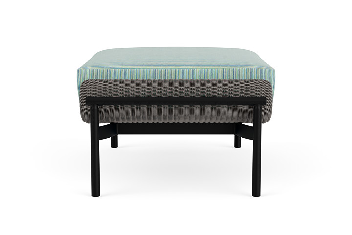 Lloyd Flanders™ Solstice Ottoman  - Pewter, Ebony