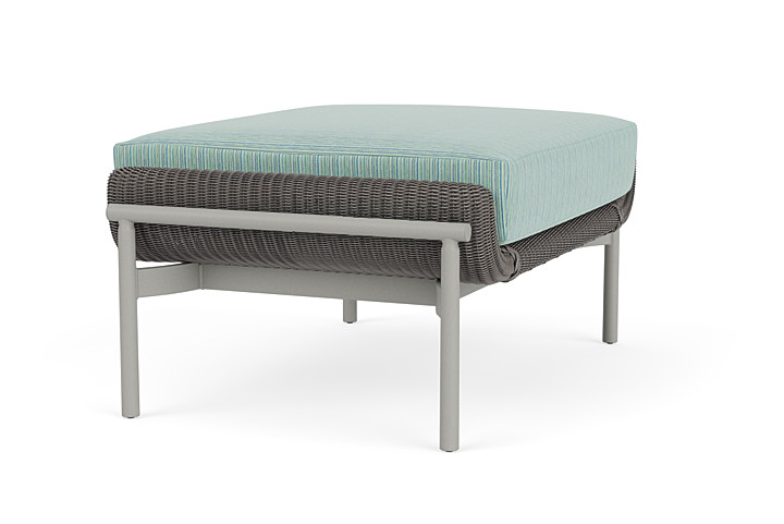 Lloyd Flanders™ Solstice Ottoman  - Pewter, Platinum