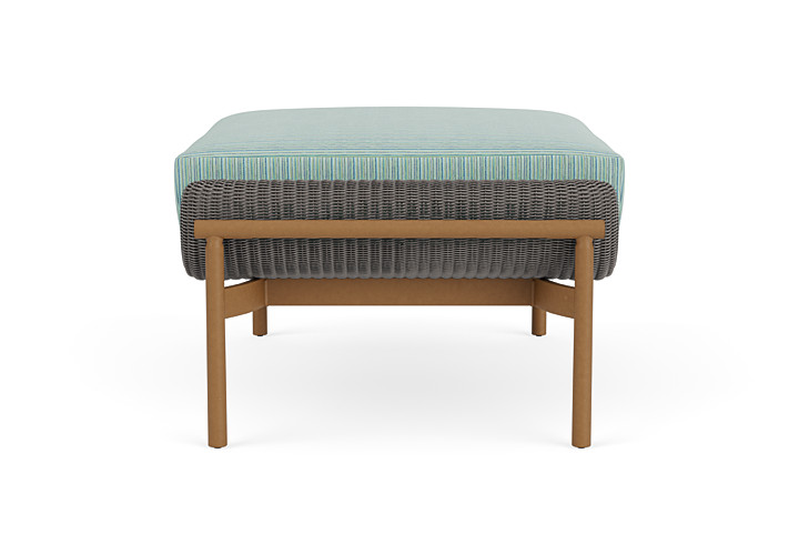 Lloyd Flanders™ Solstice Ottoman  - Pewter, Hickory