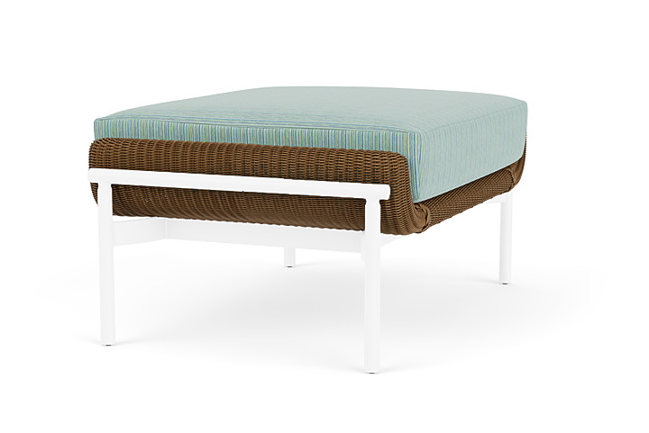 Lloyd Flanders™ Solstice Ottoman  - Hickory, White