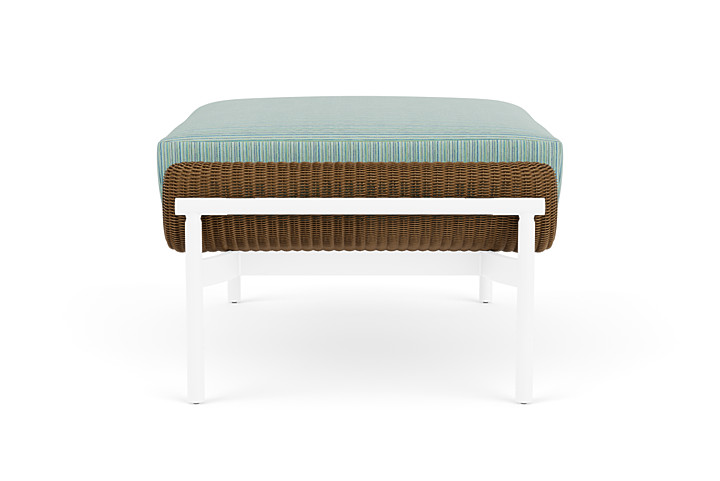 Lloyd Flanders™ Solstice Ottoman  - Hickory, White