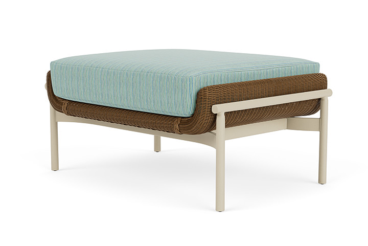 Lloyd Flanders™ Solstice Ottoman  - Hickory, Linen