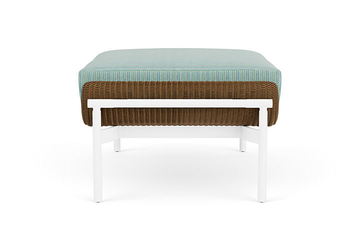 Lloyd Flanders™ Solstice Ottoman  - Hickory, Matte White