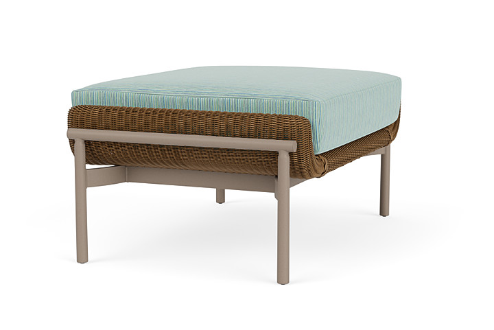 Lloyd Flanders™ Solstice Ottoman  - Hickory, French Beige