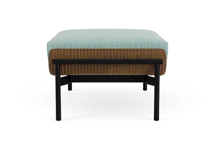 Lloyd Flanders™ Solstice Ottoman  - Hickory, Ebony