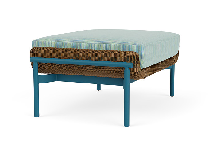 Lloyd Flanders™ Solstice Ottoman  - Hickory, Peacock