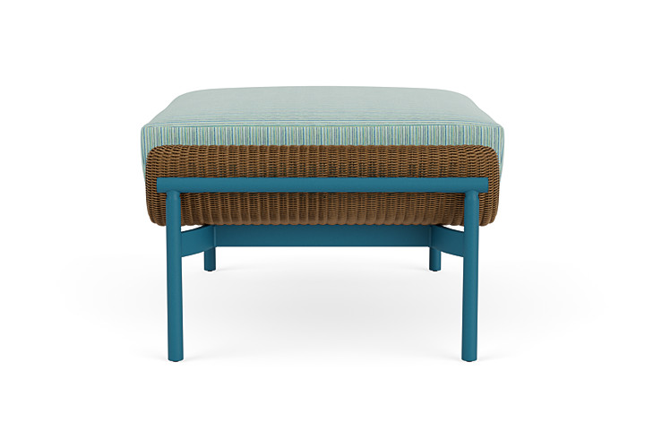 Lloyd Flanders™ Solstice Ottoman  - Hickory, Peacock