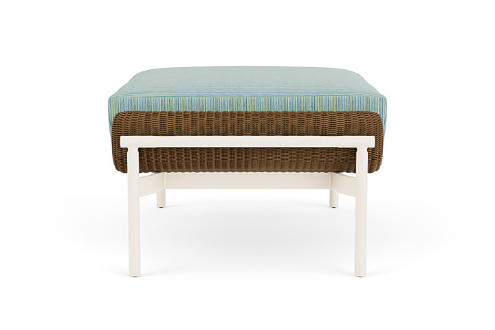 Lloyd Flanders™ Solstice Ottoman  - Hickory, Ivory