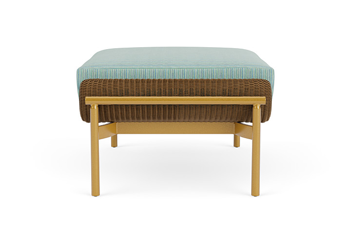 Lloyd Flanders™ Solstice Ottoman  - Hickory, Metallic Gold